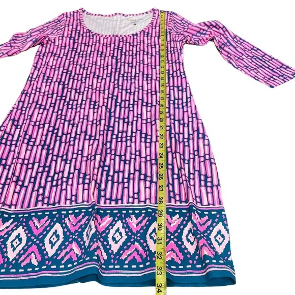 Lilly Pulitzer Beacon Dress Small Mandevilla Pink Slathouse Stripe Engineer - Picture 7 of 9